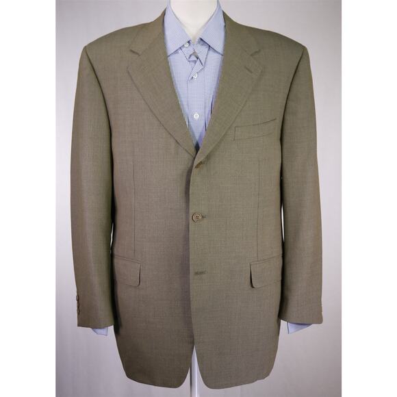 Canali Blazer Green Knit Wool Sportcoat Blazer 44R - Picture 2 of 10